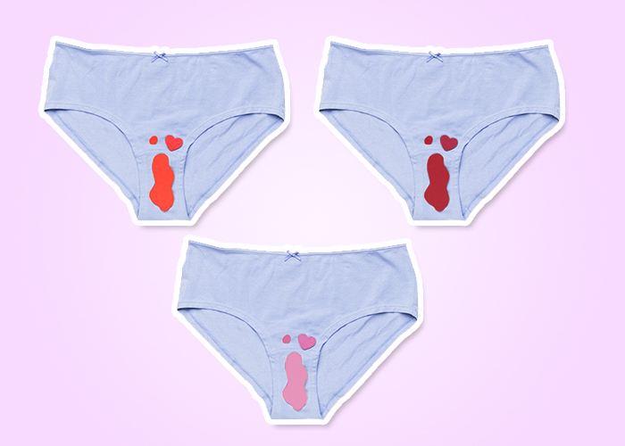 tipos de menstruacion colores