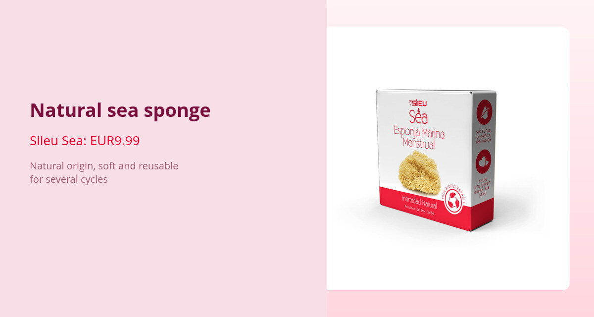 Menstrual Sponge: What It Is, How to Use It and When It Makes Sense 3 Sileu Sea, natural reusable sea sponge for €9.99