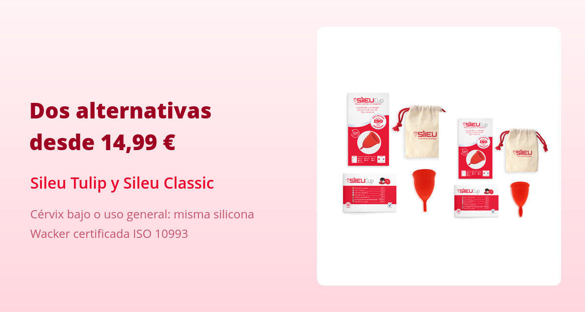 Copa menstrual Intimina (Lily Cup) vs Sileu: ¿qué cambia de verdad? 3 Copa menstrual Sileu Tulip y Classic, alternativas a Intimina desde 14,99 euros