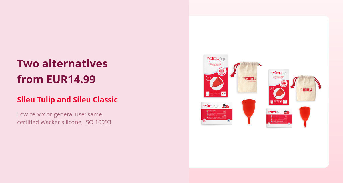 Intimina (Lily Cup) vs Sileu Menstrual Cup: What Really Changes? 3 Sileu Tulip and Classic menstrual cups, alternatives to Intimina from €14.99