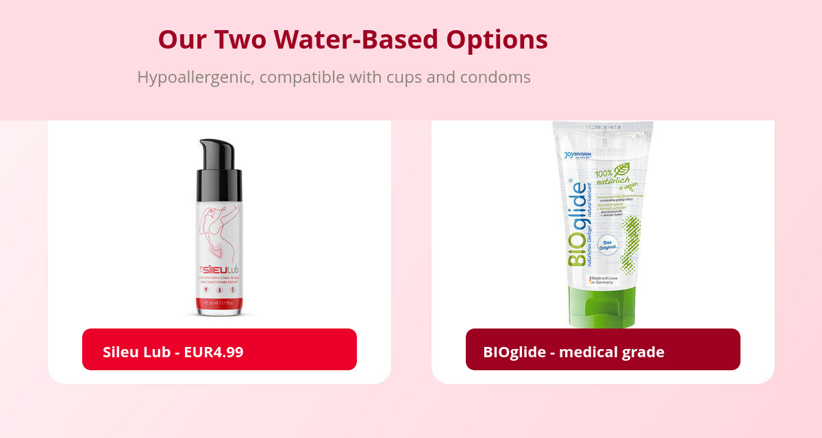 Water-Based Lubricant: Why It's the Standard for Intimate Use 2 Sileu Lub and BIOglide, medical-grade water-based lubricants