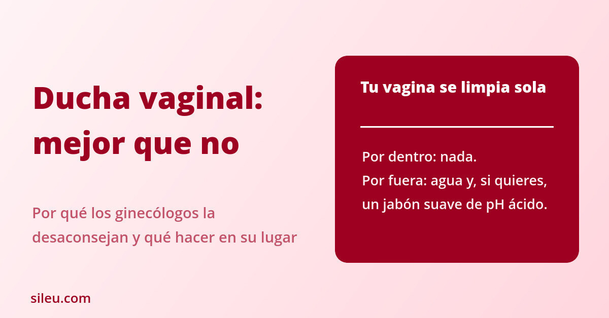Ducha vaginal: por qué los ginecólogos la desaconsejan 1 Ducha vaginal: por qué los ginecólogos la desaconsejan AG7 destacada ducha vaginal