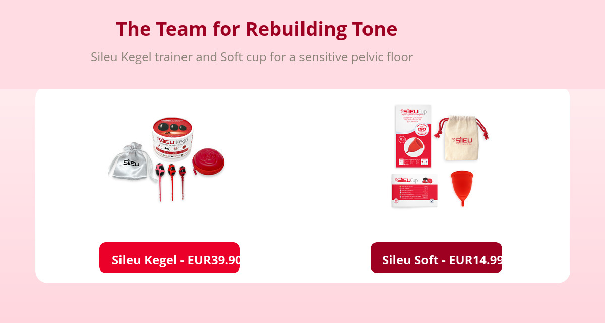 Mild Urinary Incontinence: Why It Happens and How to Improve It 3 Kegel trainer and Soft menstrual cup for pelvic floor care