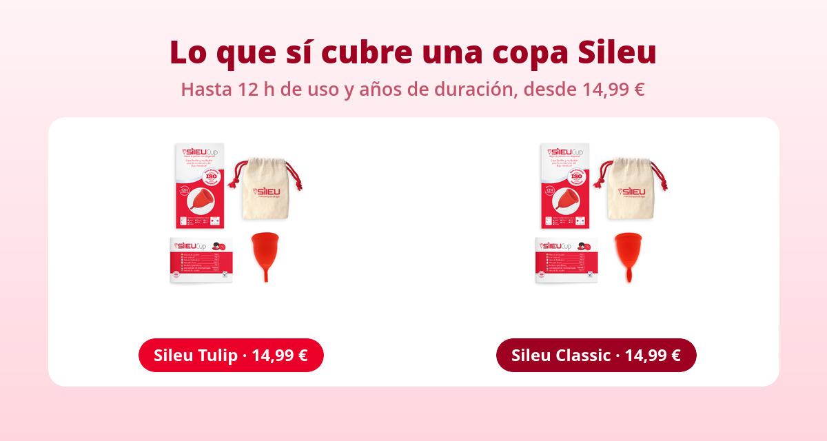Disco menstrual en farmacia, Mercadona y online: qué hay realmente 3 Copas menstruales Sileu Tulip y Classic, alternativa a comprar disco menstrual