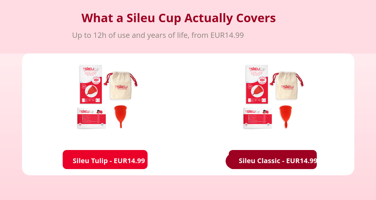 Menstrual Disc at Pharmacies, Mercadona, and Online: What's Really There 3 Sileu Tulip and Classic menstrual cups, an alternative to buying a menstrual disc