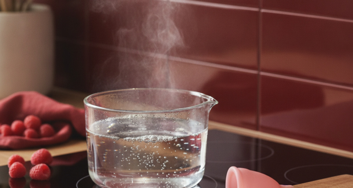 Cómo esterilizar la copa menstrual: en el microondas, en olla o con pastillas 2 Hervir copa menstrual en olla con agua para esterilizarla