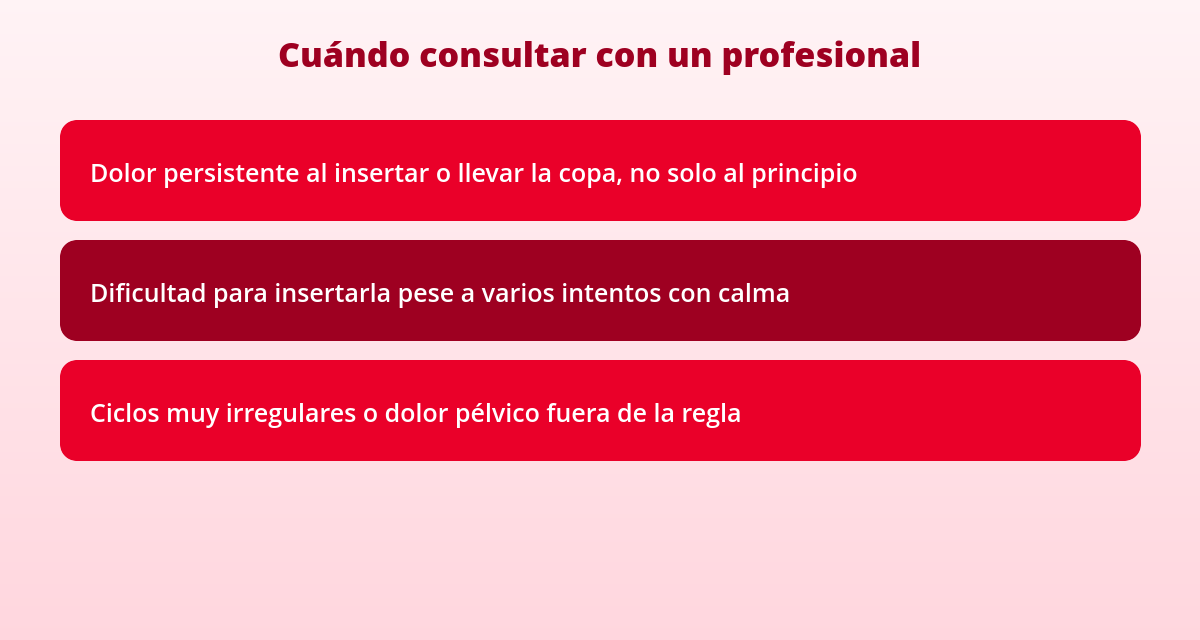 Copa menstrual para adolescentes: talla, modelo y primeros pasos 3 Señales para consultar sobre copa menstrual en adolescentes