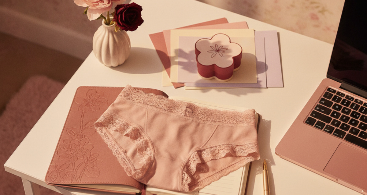 Period Panties for Teens and First Periods 3 kit primera regla con bragas menstruales adolescentes y copa Sileu Rose