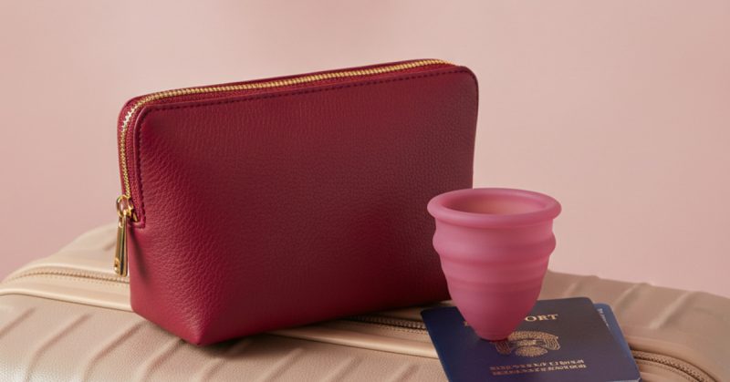 viajar con copa menstrual kit de viaje SileuCase