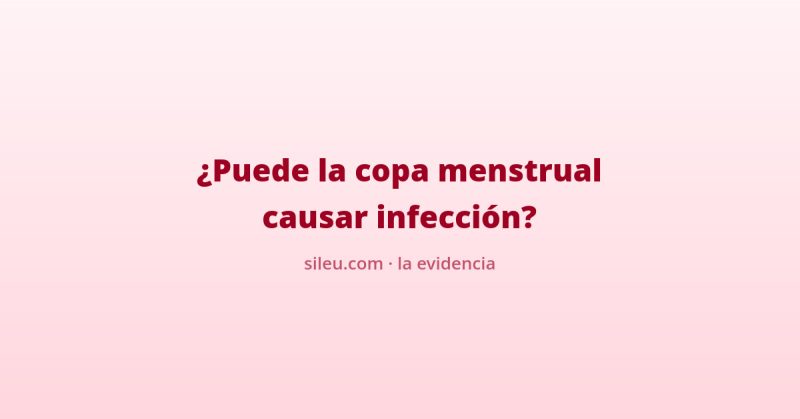 copa menstrual infeccion: que dice la evidencia