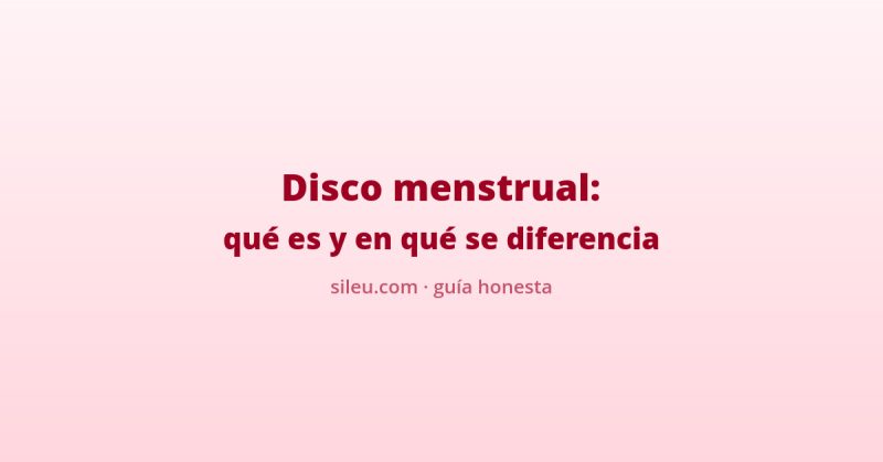 disco menstrual: que es y como funciona