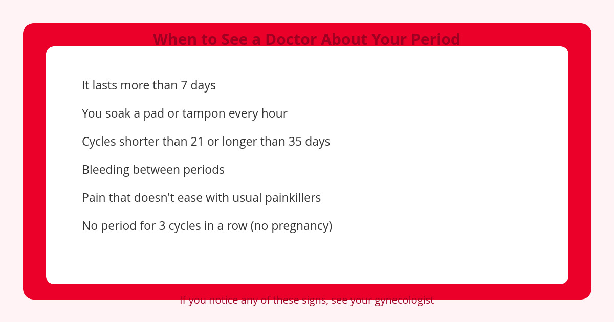 How Long Does a Period Last? What's Normal and When to See a Doctor 3 how long a period lasts and when it's a reason to see a doctor