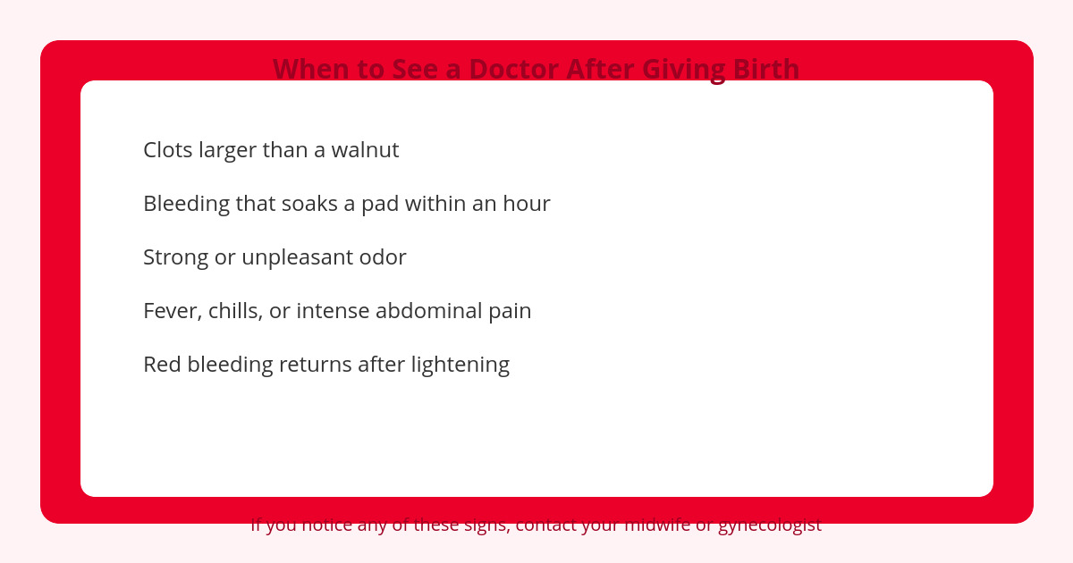 Postpartum Pads: What You Actually Need (and Alternatives) 3 warning signs about postpartum bleeding that require a doctor's visit