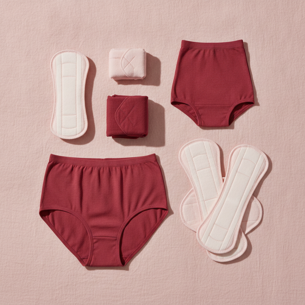 Compresas de algodón y opciones sin plástico: guía de compra 3 compresas de algodon organico y braguitas menstruales