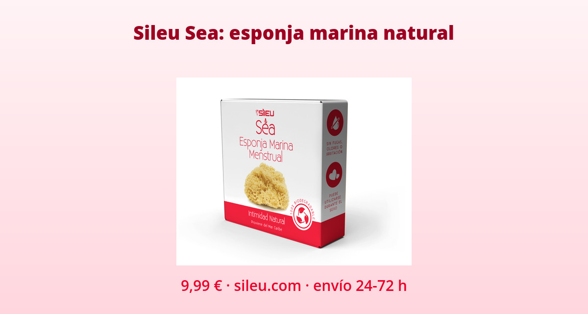 Dónde comprar esponja menstrual (farmacia, online) y cómo elegir bien 2 Esponja menstrual Sileu Sea a la venta online por 9,99 euros, envío desde España