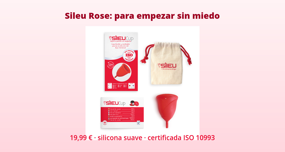 Causas del miedo al uso de la copa menstrual 3 Copa menstrual Sileu Rose para perder el miedo a probarla por primera vez