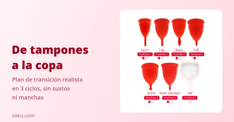 Transición copa menstrual: plan en 3 ciclos para dejar tampones y compresas