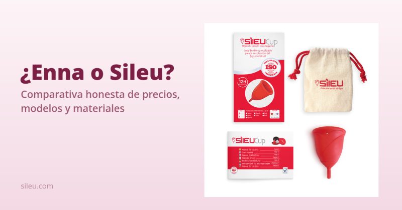 Comparativa copa menstrual Enna vs Sileu: precios, modelos y materiales
