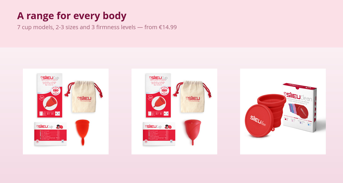 Enna vs Sileu Menstrual Cup: Honest Price and Model Comparison 2 Range of Sileu menstrual cups vs Enna: 7 models from €14.99